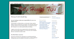 Desktop Screenshot of edshealthtips.com